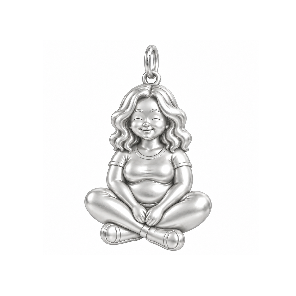 Curvy / Beach Waves / Silver — Woman Charm | woman-charm-2026-09-13