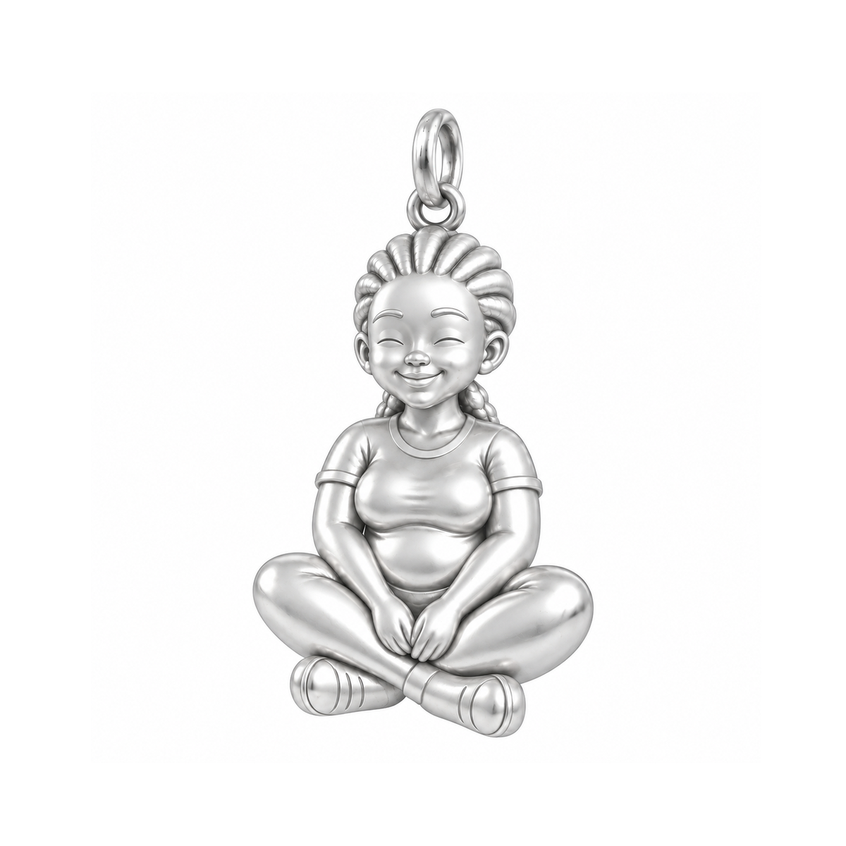 Curvy / Cornrows / Silver — Woman Charm | woman-charm-2026-09-13