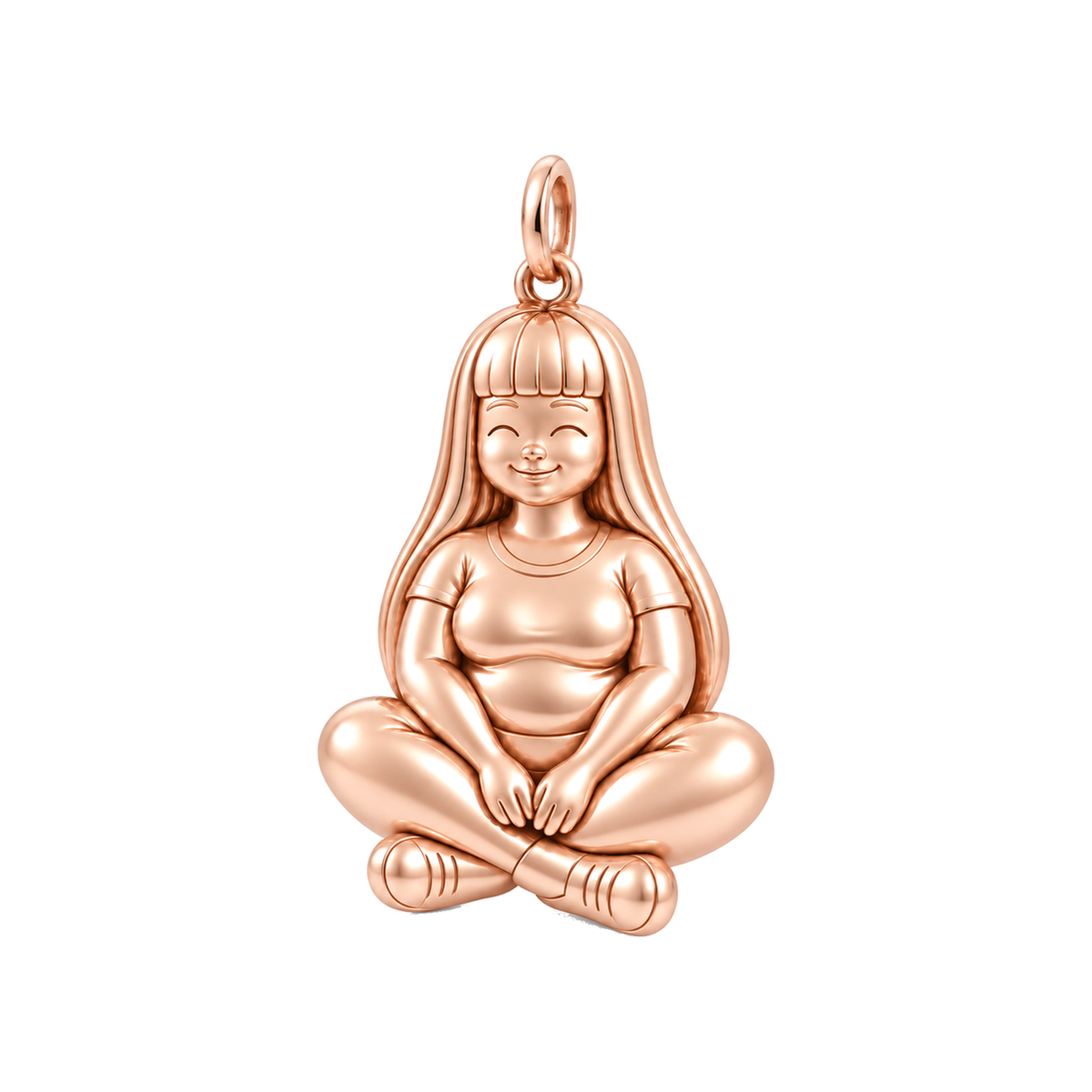Curvy / Long Blunt Bangs / Rose Gold — Woman Charm | woman-charm-2026-09-13