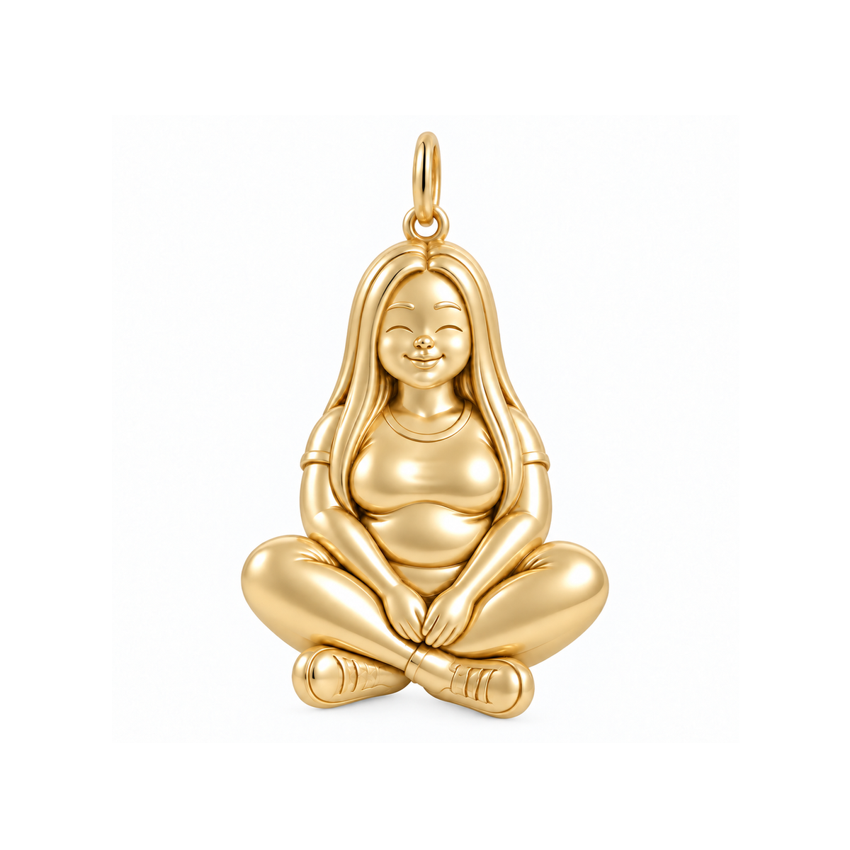Curvy / Long Straight Hair / Gold — Woman Charm | woman-charm-2026-09-13