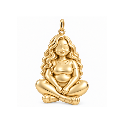 Curvy / Mermaid Waves / Gold — Woman Charm | woman-charm-2026-09-13