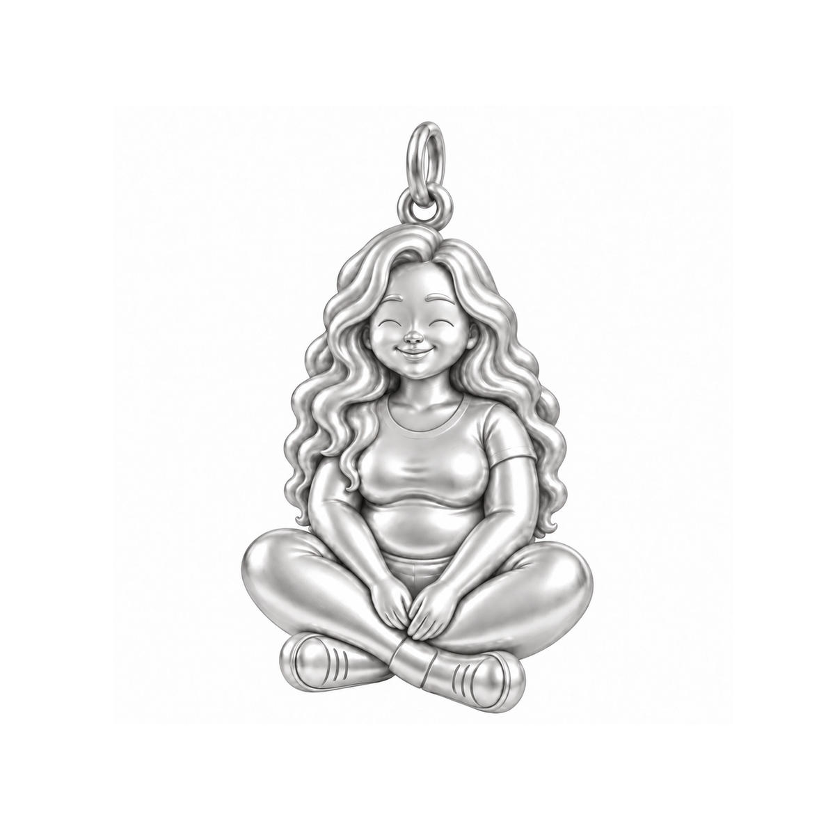 Curvy / Mermaid Waves / Silver — Woman Charm | woman-charm-2026-09-13