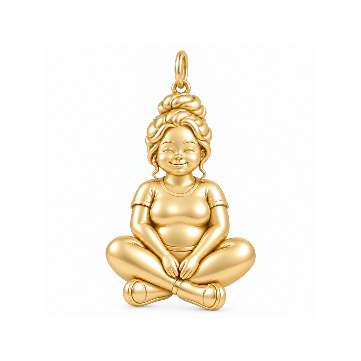 Curvy / Messy Bun / Gold — Woman Charm | woman-charm-2026-09-13
