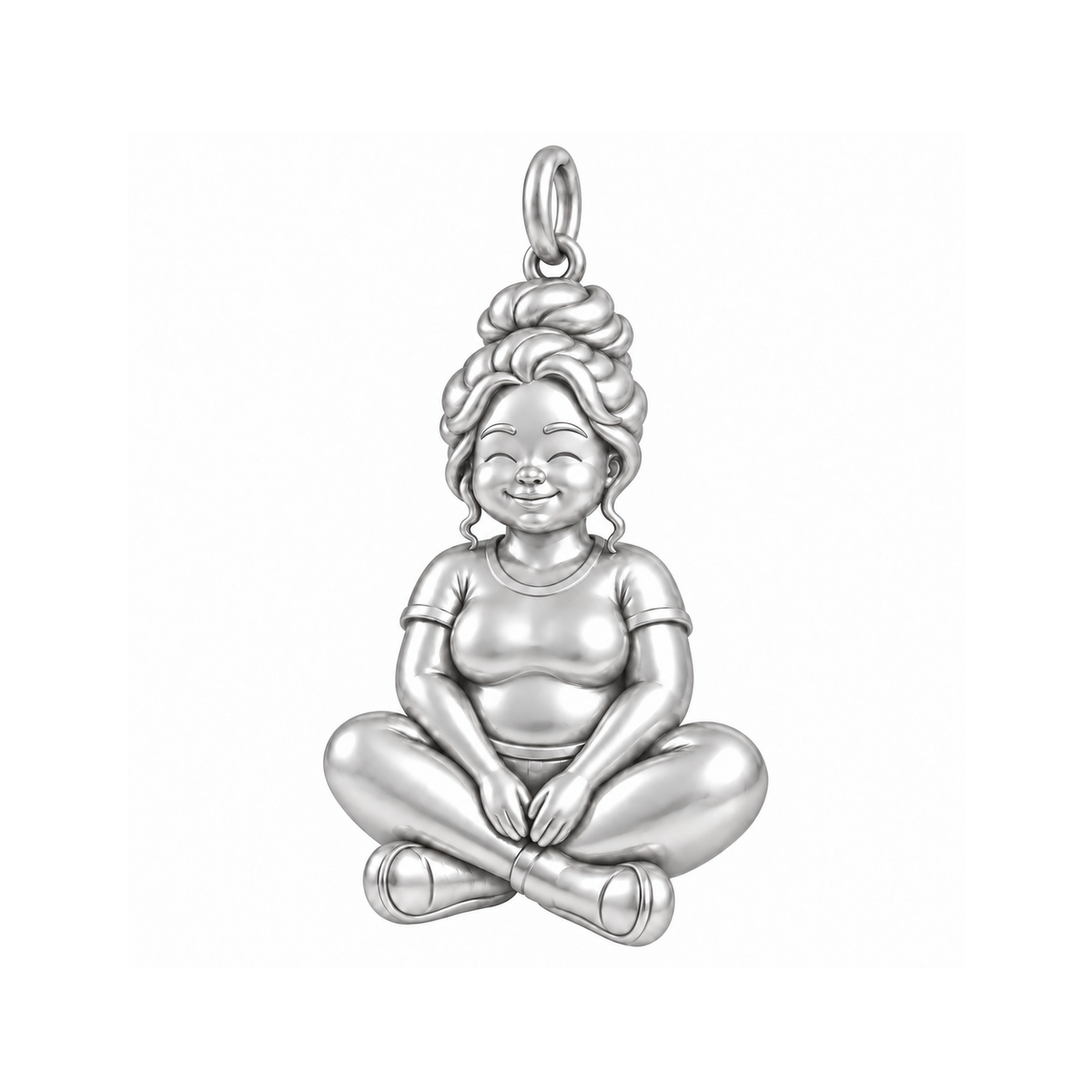 Curvy / Messy Bun / Silver — Woman Charm | woman-charm-2026-09-13
