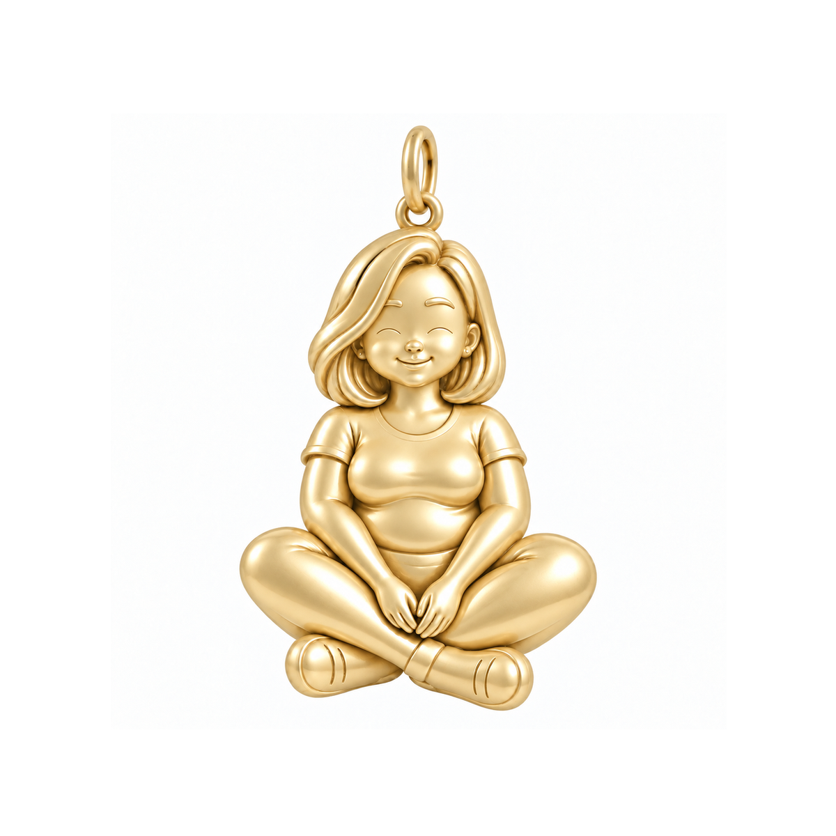 Curvy / Sleek Lob / Gold — Woman Charm | woman-charm-2026-09-13