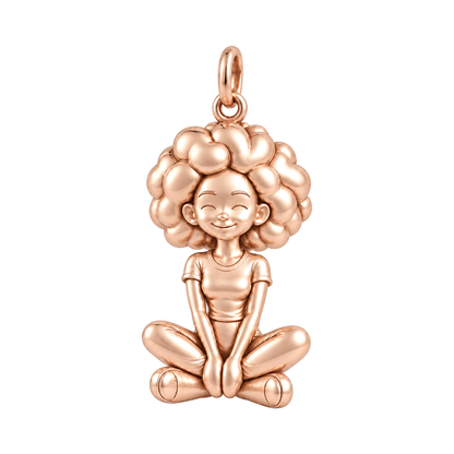 Slim / Afro / Rose Gold — Woman Charm | woman-charm-2026-09-13