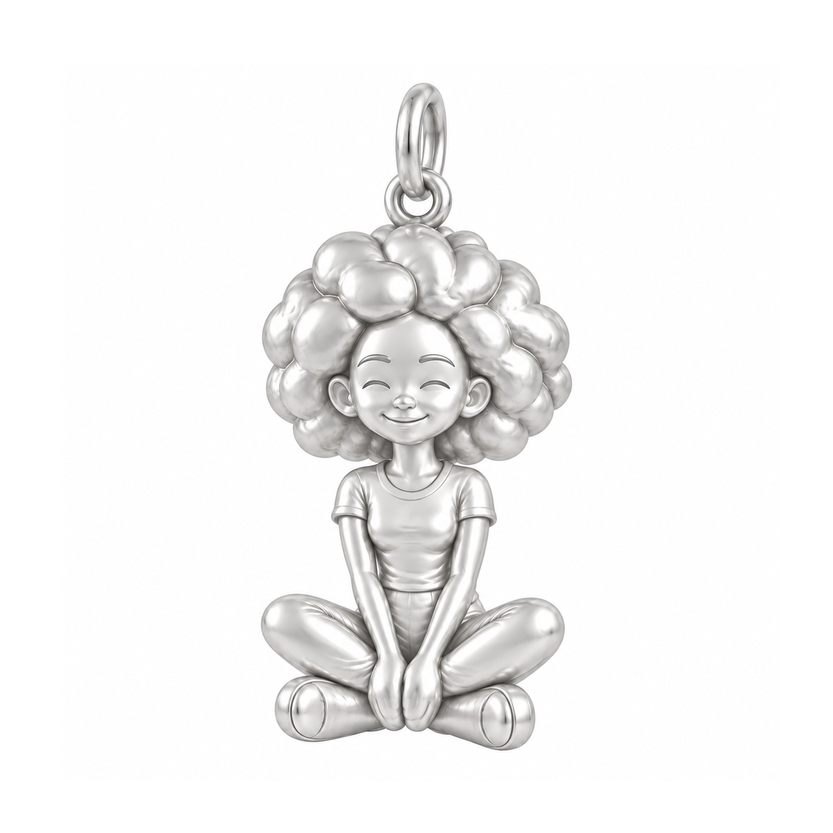 Slim / Afro / Silver — Woman Charm | woman-charm-2026-09-13