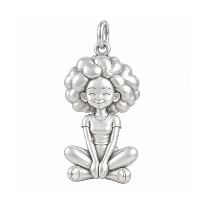 Slim / Afro / Silver — Woman Charm | woman-charm-2026-09-13