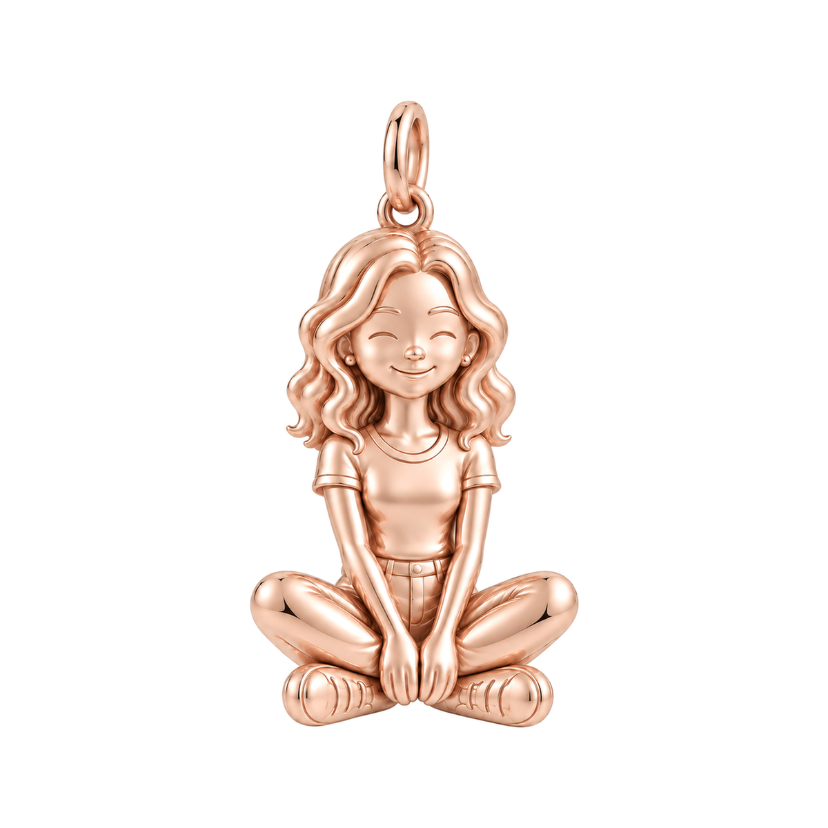 Slim / Beach Waves / Rose Gold — Woman Charm | woman-charm-2026-09-13