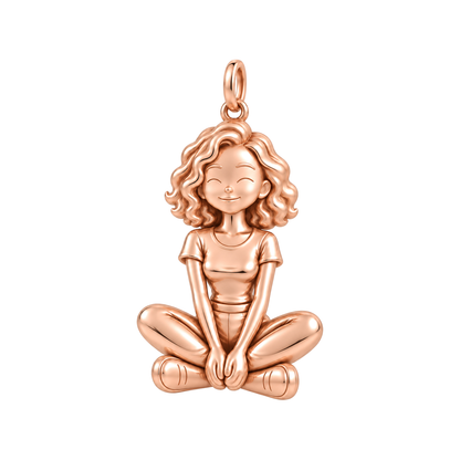 Slim / Curly Lob / Rose Gold — Woman Charm | woman-charm-2026-09-13