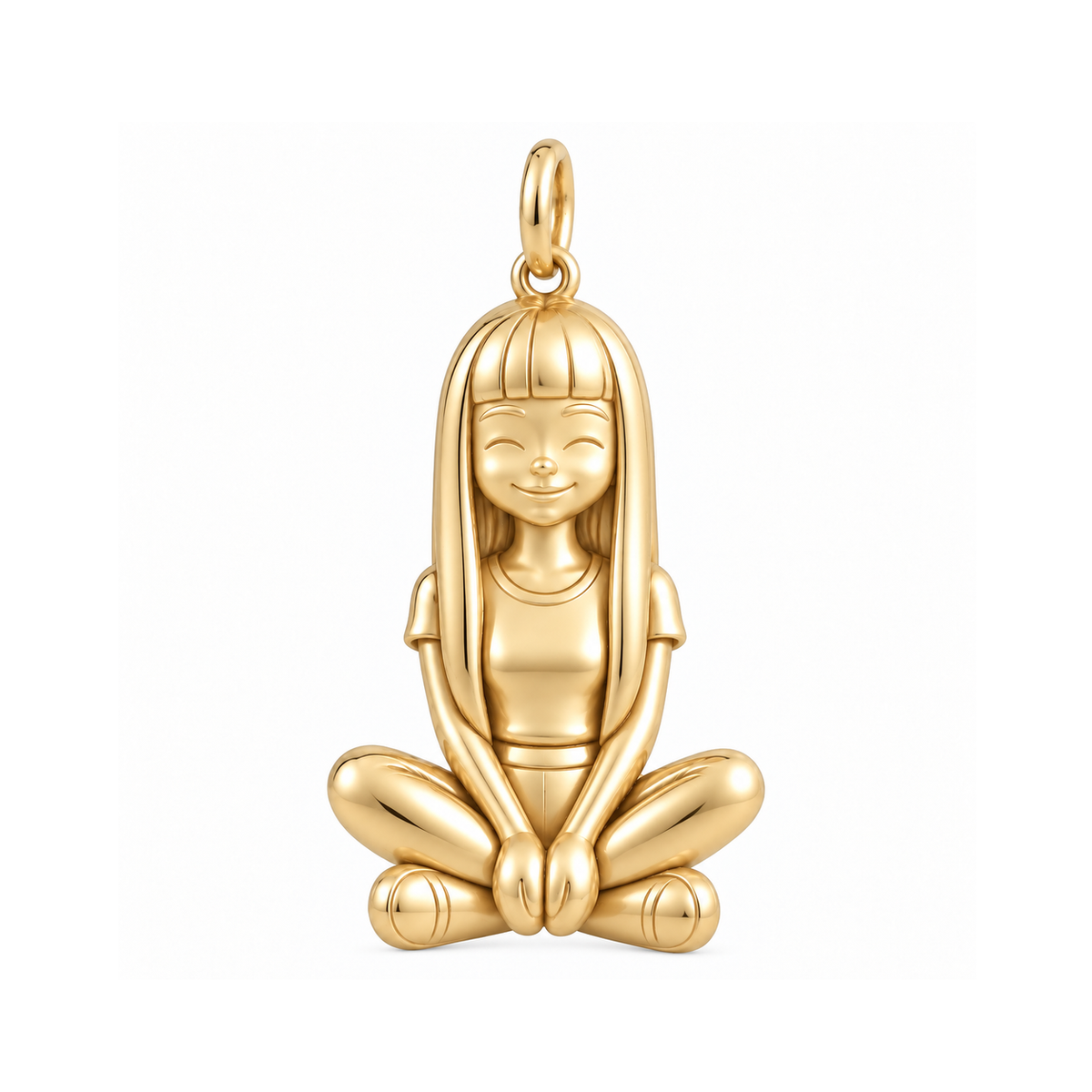 Slim / Long Blunt Bangs / Gold — Woman Charm | woman-charm-2026-09-13