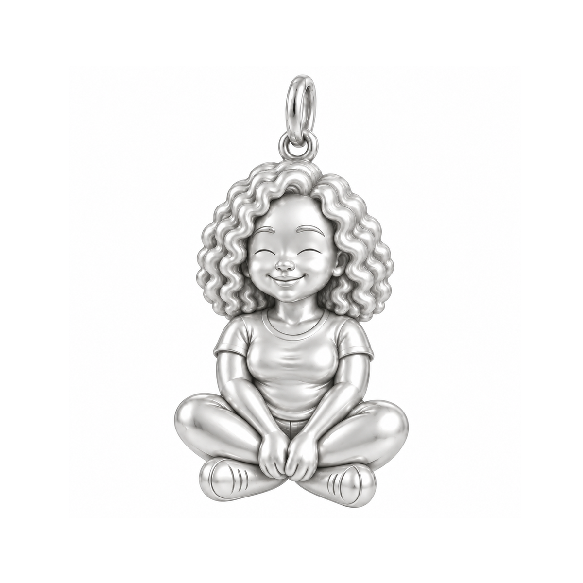 Soft / Curly Lob / Silver — Woman Charm | woman-charm-2026-09-13