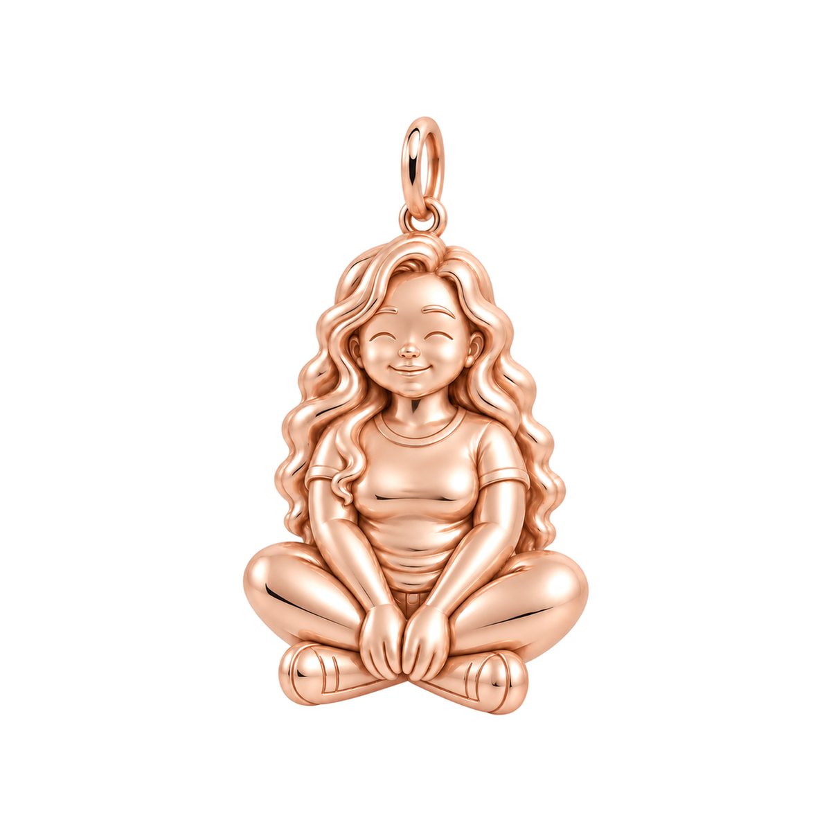 Soft / Mermaid Waves / Rose Gold — Woman Charm | woman-charm-2026-09-13