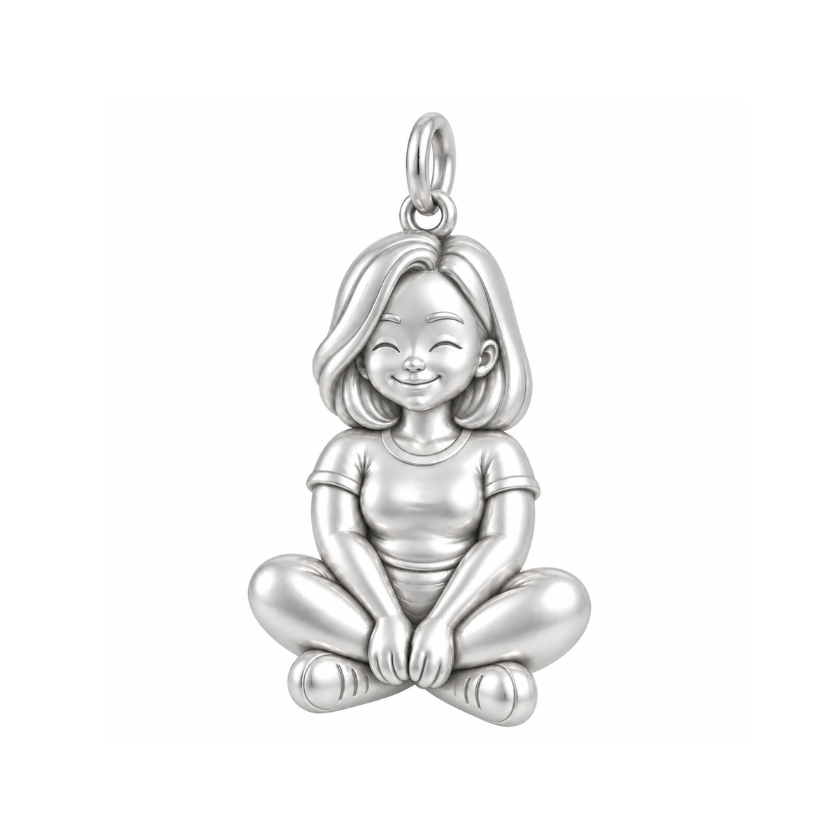 Soft / Sleek Lob / Silver — Woman Charm | woman-charm-2026-09-13