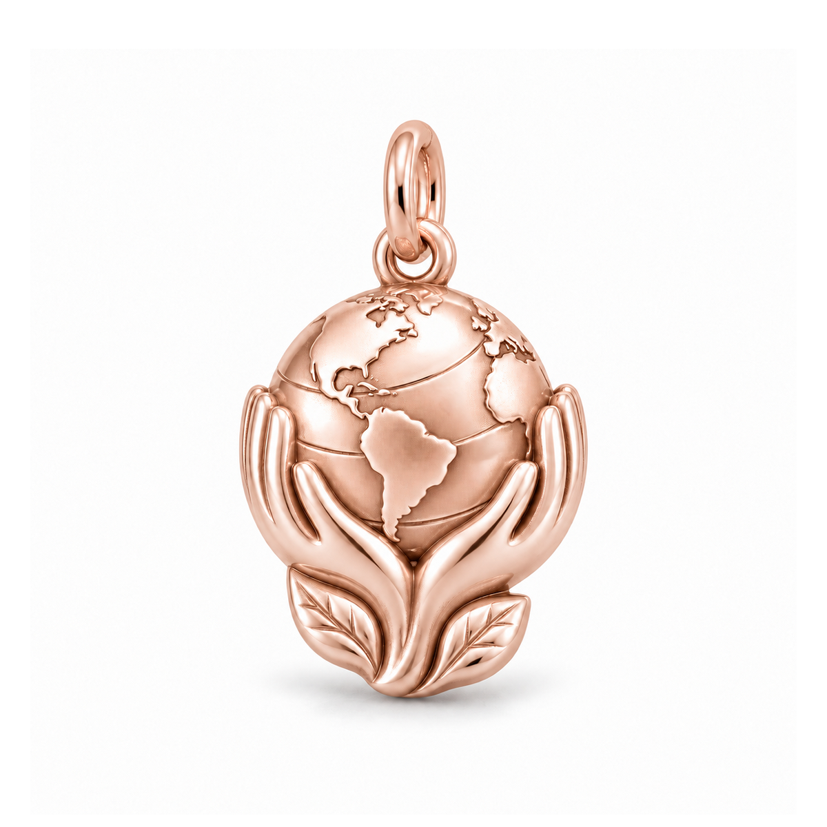 World in Our Hands Charm — Rose Gold | charm-topics-remaining-444-2026-09-14 | topic-181