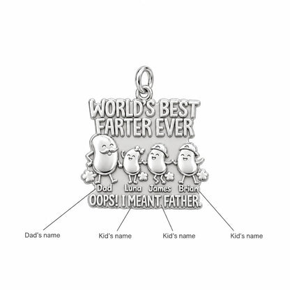 World's Best Farter Charm Bracelet – Personalized Dad Gift – personalization guide
