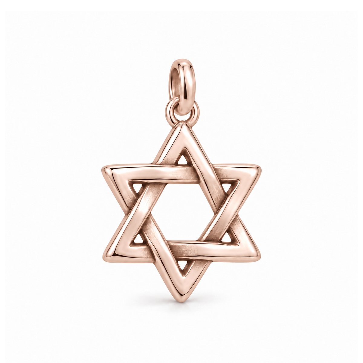 Woven Star of David Charm — Rose Gold | charm-topics-remaining-444-2026-09-14 | topic-394