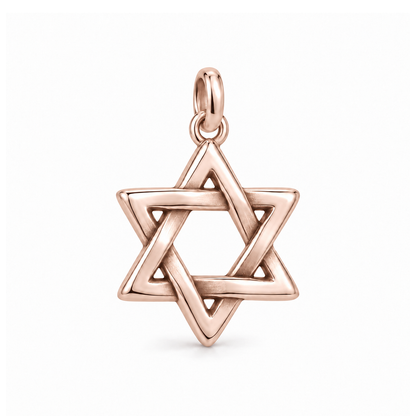 Woven Star of David Charm — Rose Gold | charm-topics-remaining-444-2026-09-14 | topic-394