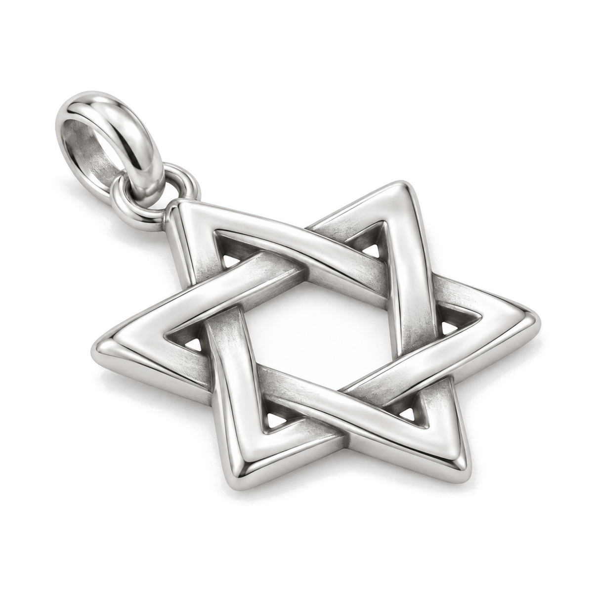 Woven Star of David Charm — Silver Super Macro | charm-topics-remaining-444-2026-09-14 | topic-394
