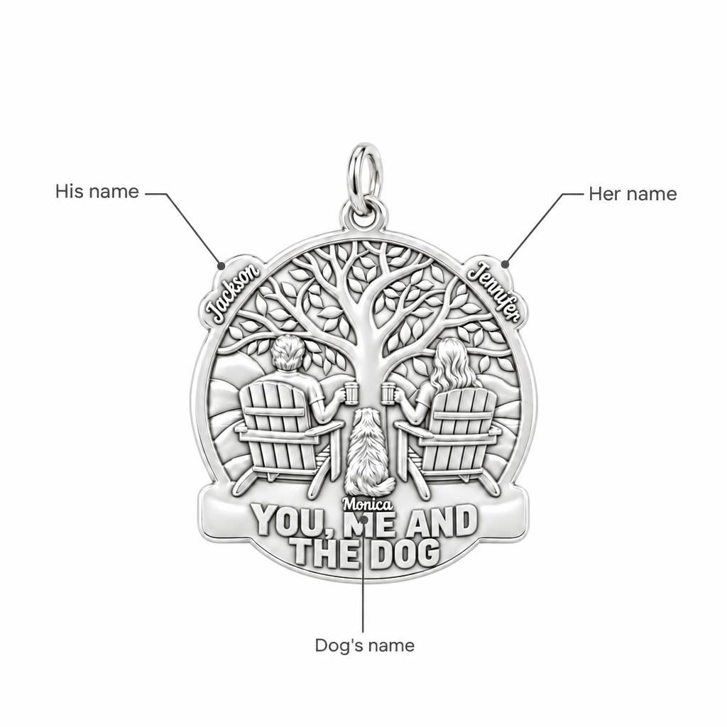 You Me and The Dog Charm Bracelet – Personalized Couple Gift – personalization guide