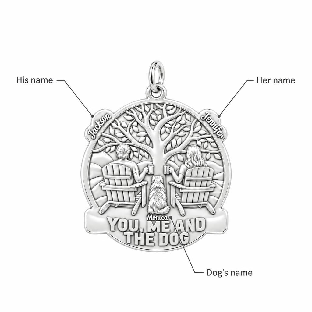 You Me and The Dog Charm Bracelet – Personalized Couple Gift – personalization guide