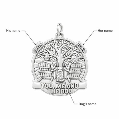 You Me and The Dog Charm Bracelet – Personalized Couple Gift – personalization guide