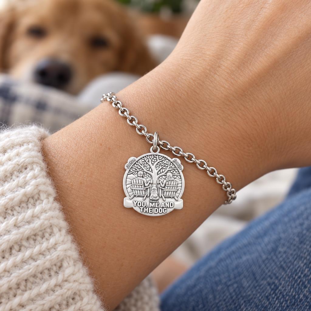 You Me and The Dog Charm Bracelet Set – worn / in use