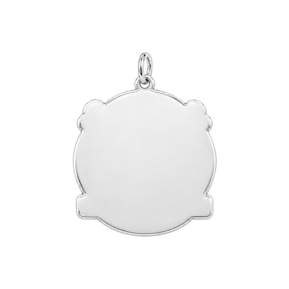 You Me and The Dog Charm Keychain – back of the charm, engraving area