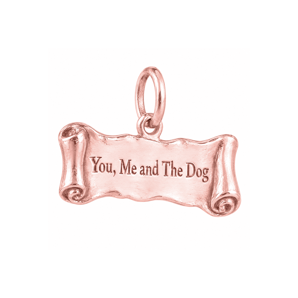 You Me and The Dog Charm | Rose Gold | subject-30-center