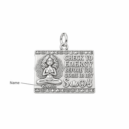 Zen Energy Yoga Charm Bracelet – Personalized Yogi Gift – personalization guide
