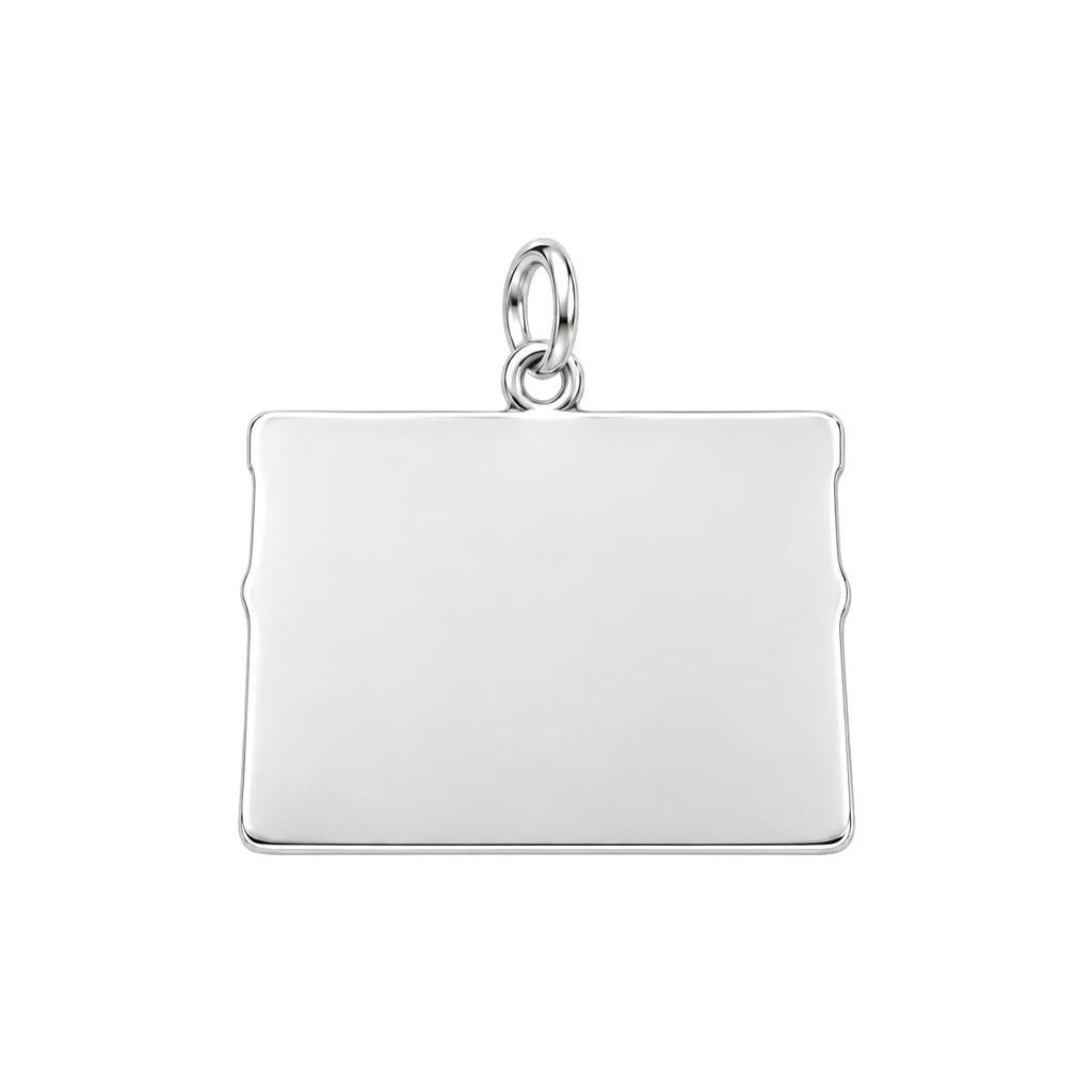 Zen Energy Yoga Charm Bracelet – Personalized Yogi Gift – back of the charm, engraving area