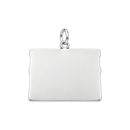 Zen Energy Yoga Charm Bracelet – Personalized Yogi Gift – back of the charm, engraving area