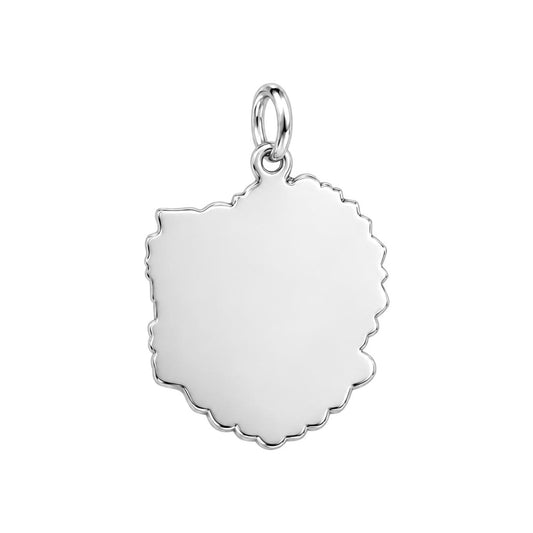 Zen Peace and Light Charm Bracelet – Personalized Yoga Gift – back of the charm, engraving area