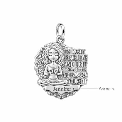 Zen Peace and Light Charm Bracelet – Personalized Yoga Gift – personalization guide
