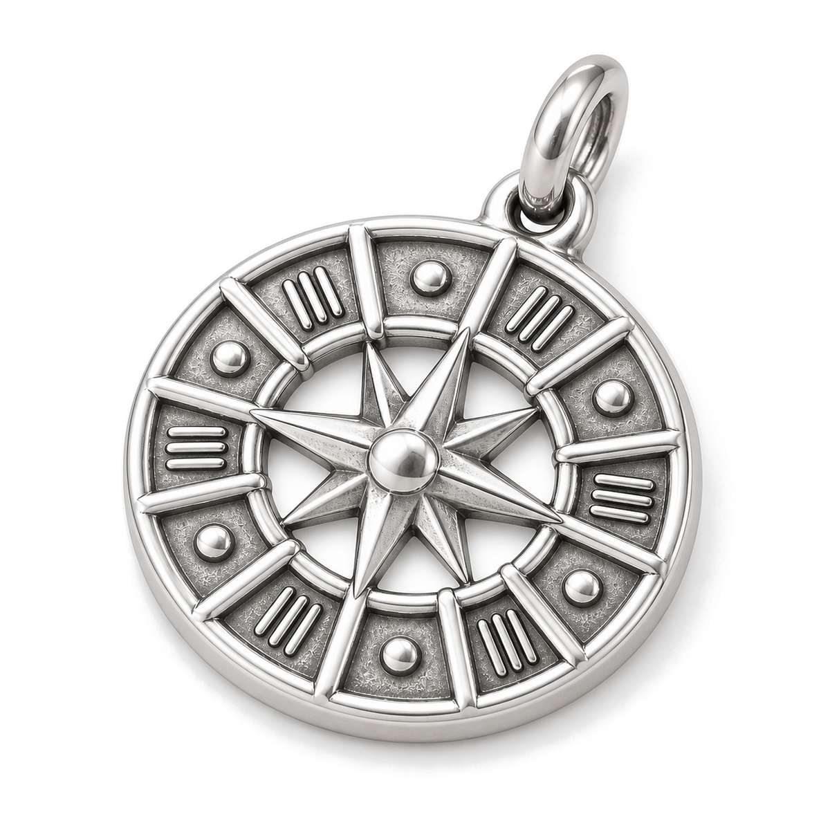 Zodiac Wheel Charm — Silver Super Macro | charm-topics-remaining-444-2026-09-14 | topic-187