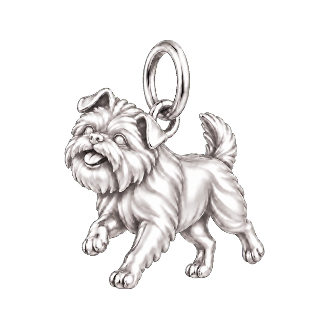 Happy Running dog charm